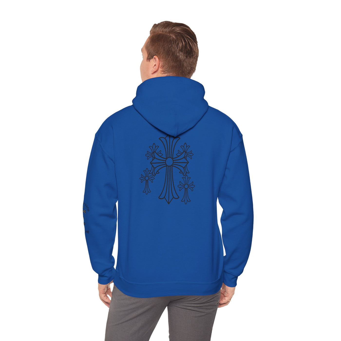 Eternal Saints Heavy Hooded Sweatshirt: Gothic Themed Collection