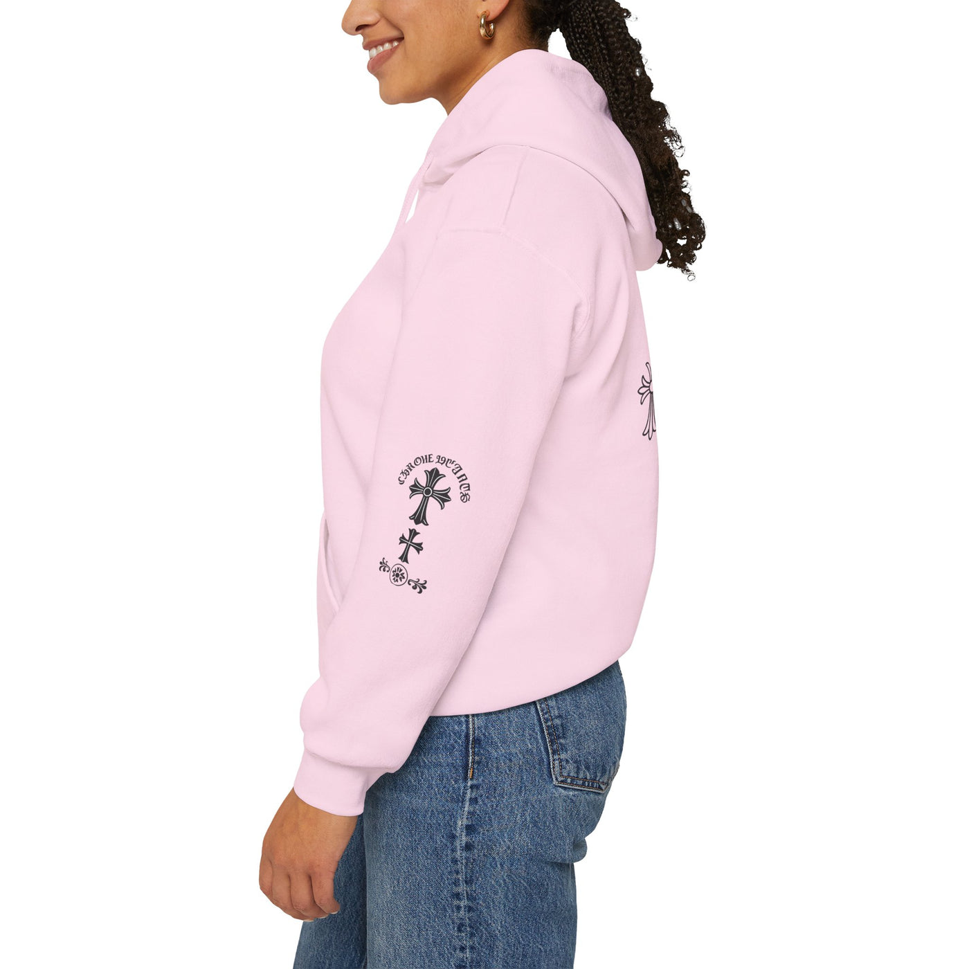 Eternal Saints Heavy Hooded Sweatshirt: Gothic Themed Collection