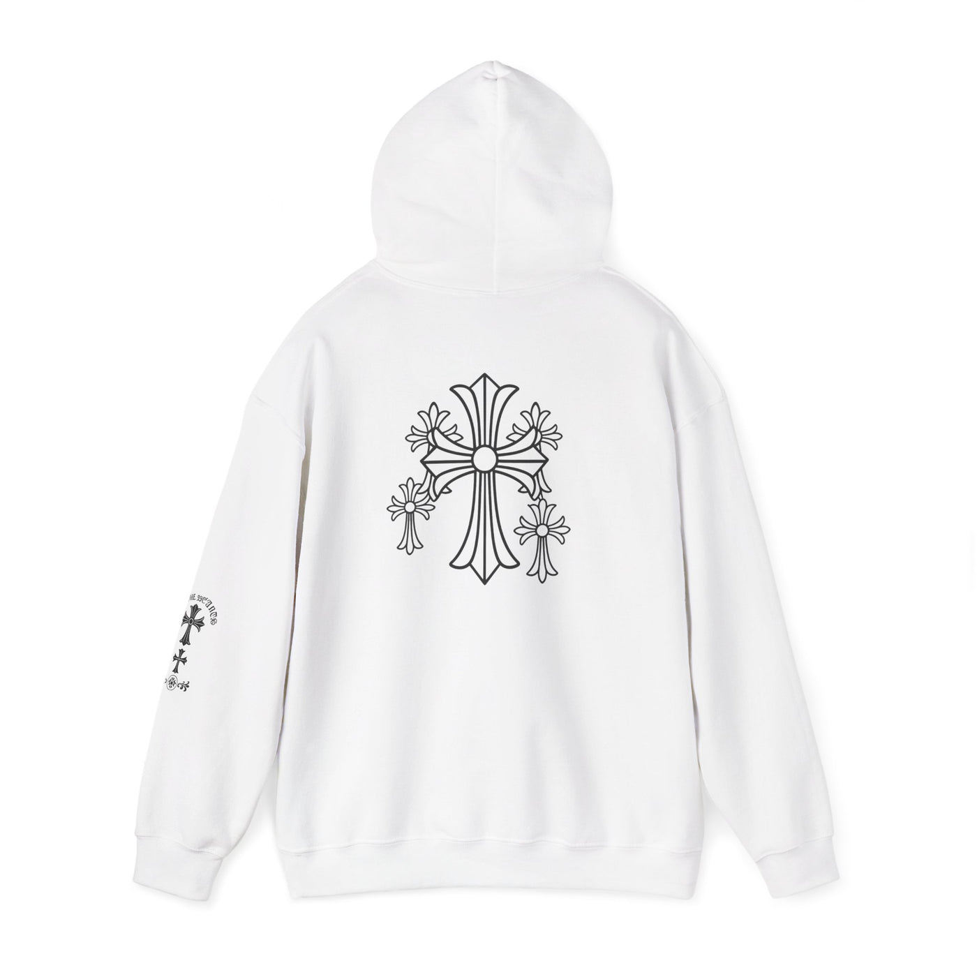 Eternal Saints Heavy Hooded Sweatshirt: Gothic Themed Collection