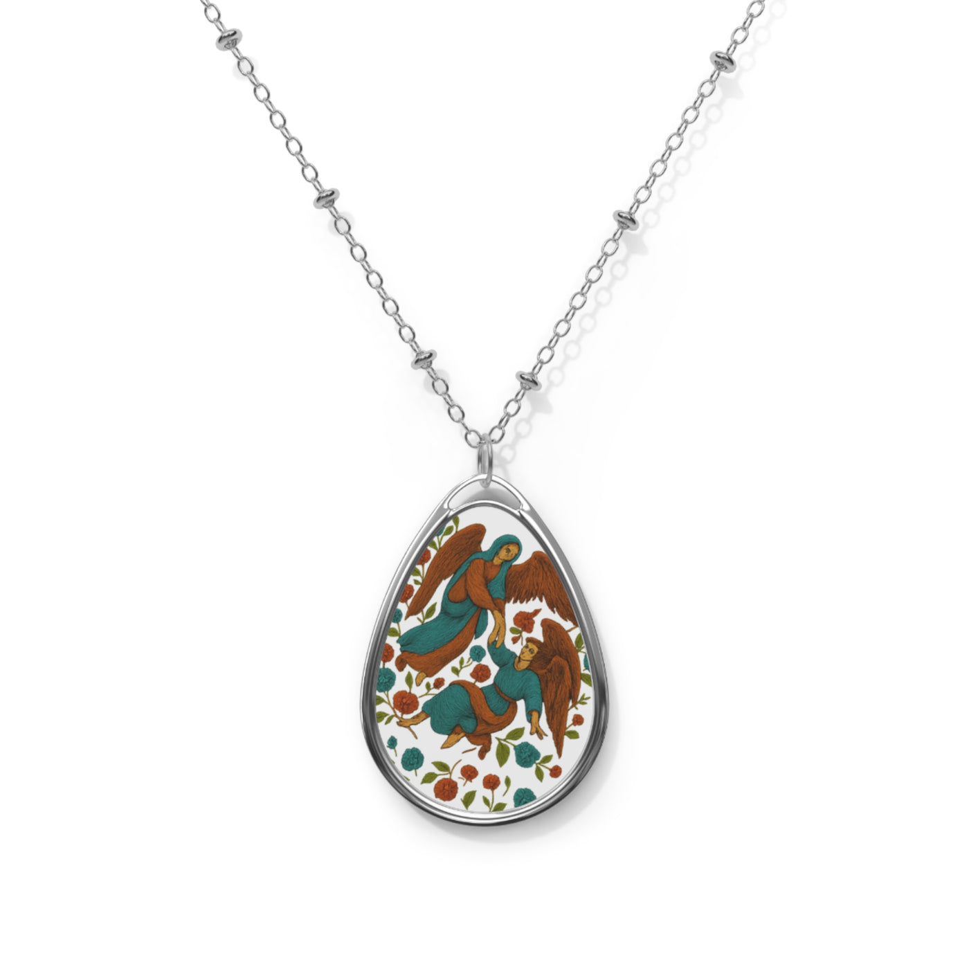 ESA Falling Angel Oval Necklace: Chosen One Collection