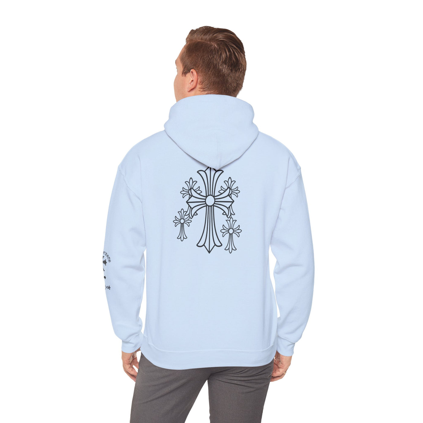 Eternal Saints Heavy Hooded Sweatshirt: Gothic Themed Collection
