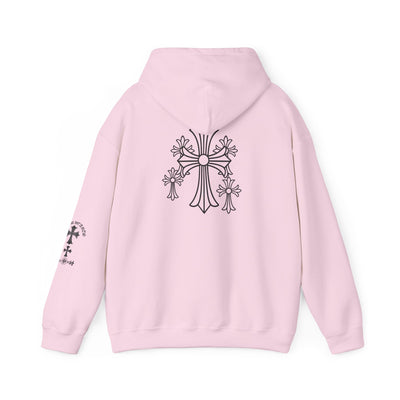 Eternal Saints Heavy Hooded Sweatshirt: Gothic Themed Collection