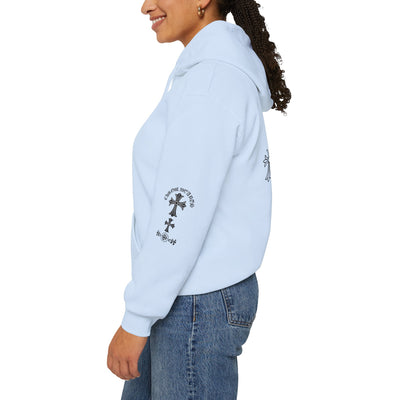 Eternal Saints Heavy Hooded Sweatshirt: Gothic Themed Collection