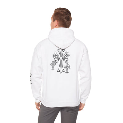Eternal Saints Heavy Hooded Sweatshirt: Gothic Themed Collection